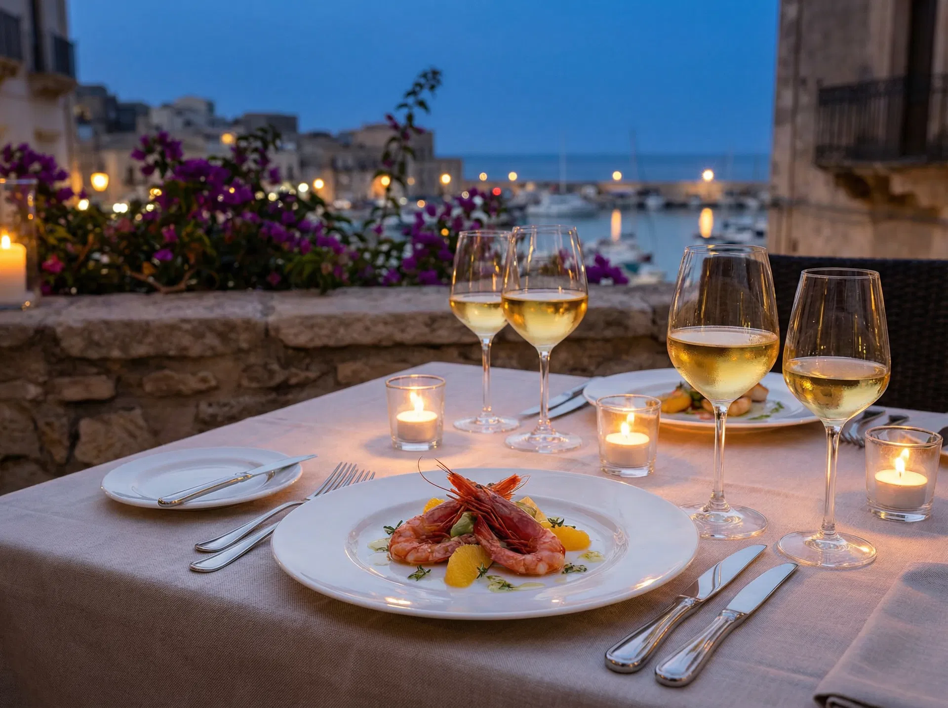 Fine dining in Sicily