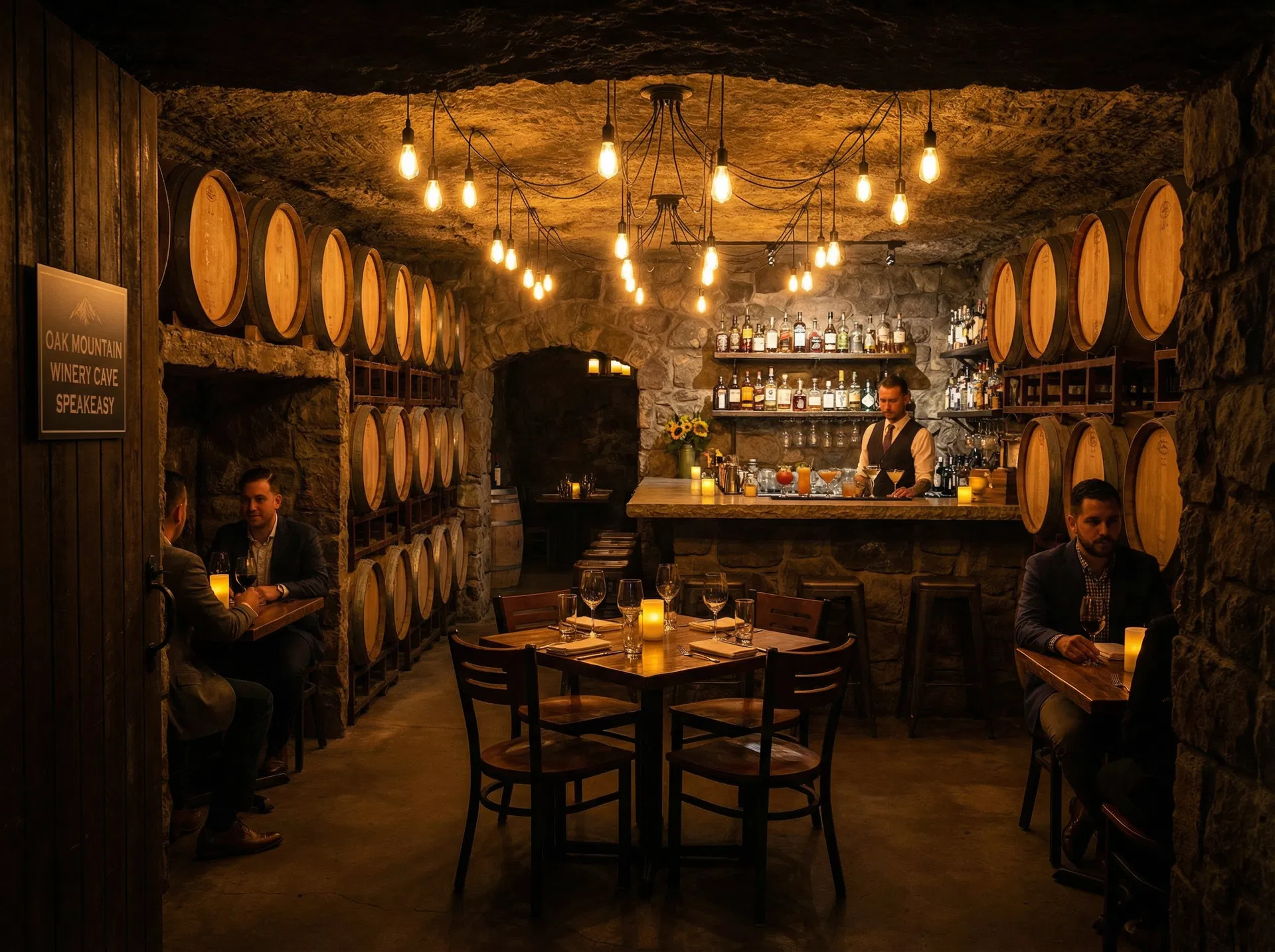 Oak Mountain Winery Cave & Speakeasy