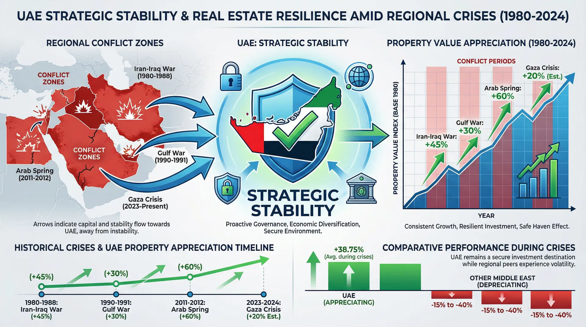Middle East Geopolitical Tensions & Regional Instability: Why UAE Remains the Safest Real Estate Investment