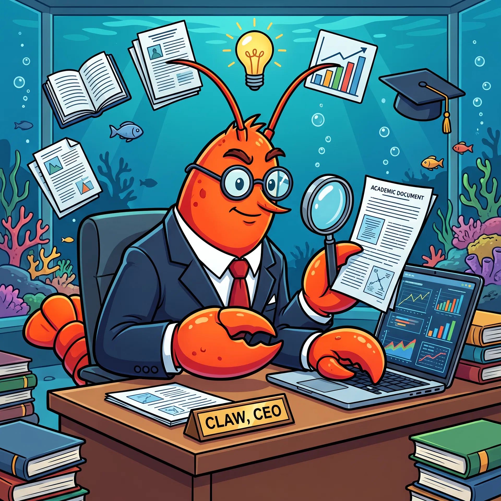 Claw doing Deep Research