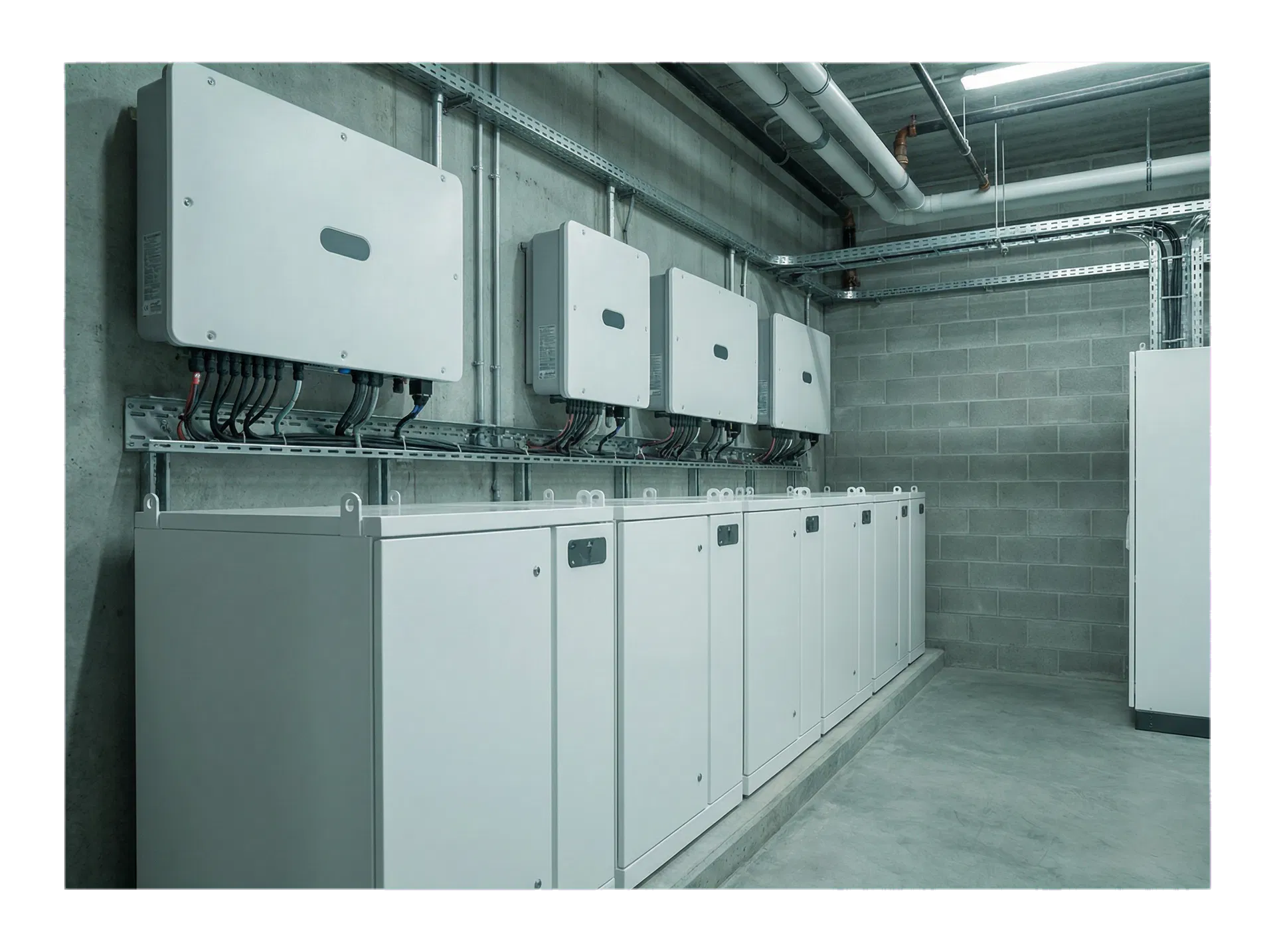 Battery energy storage and inverter installation