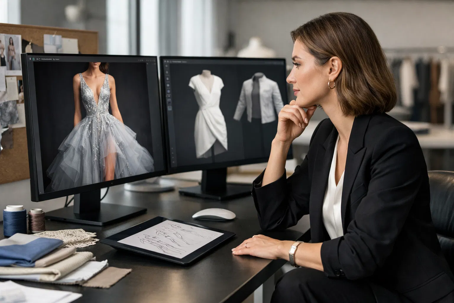 Designer using AI tools