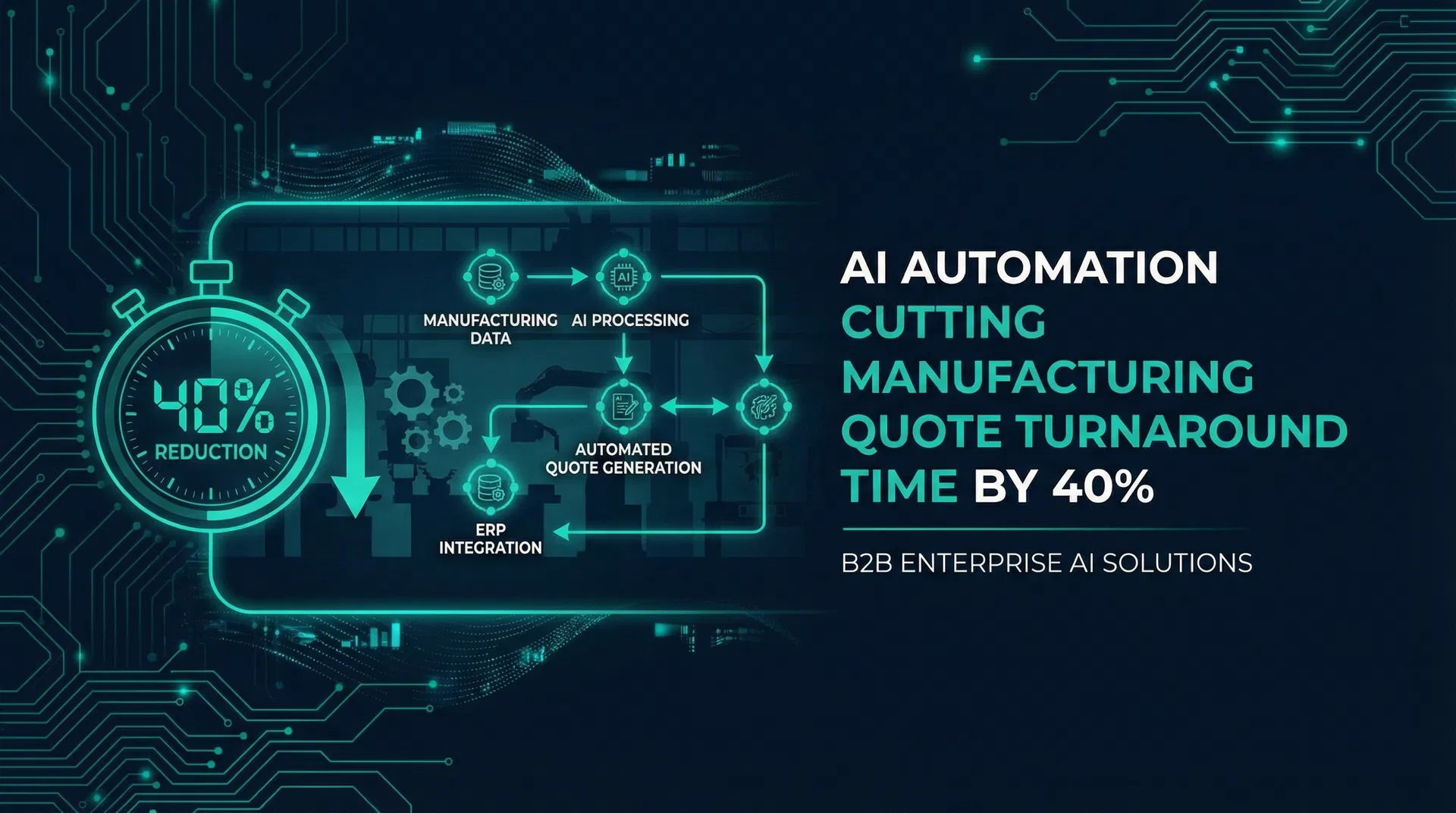 The Manufacturer's AI Playbook: Cut Quote Turnaround by 40% — Swaran Soft