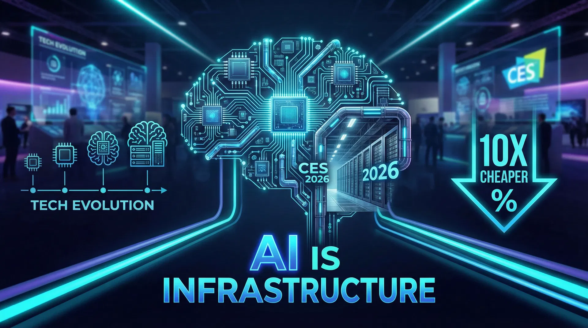 CES 2026 - AI Is Infrastructure: 10x Cheaper and Universally Accessible