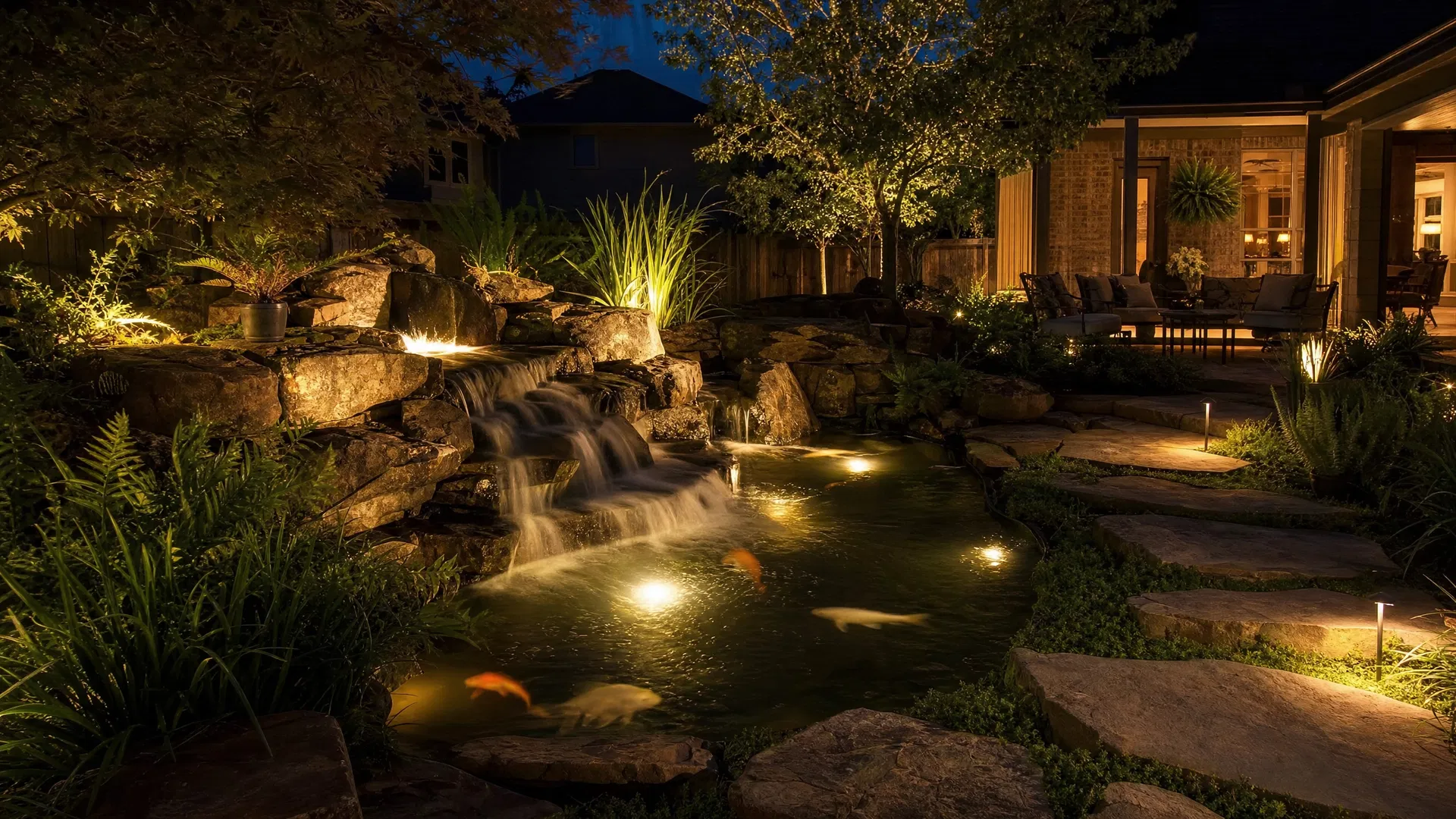 Water Feature & Koi Pond