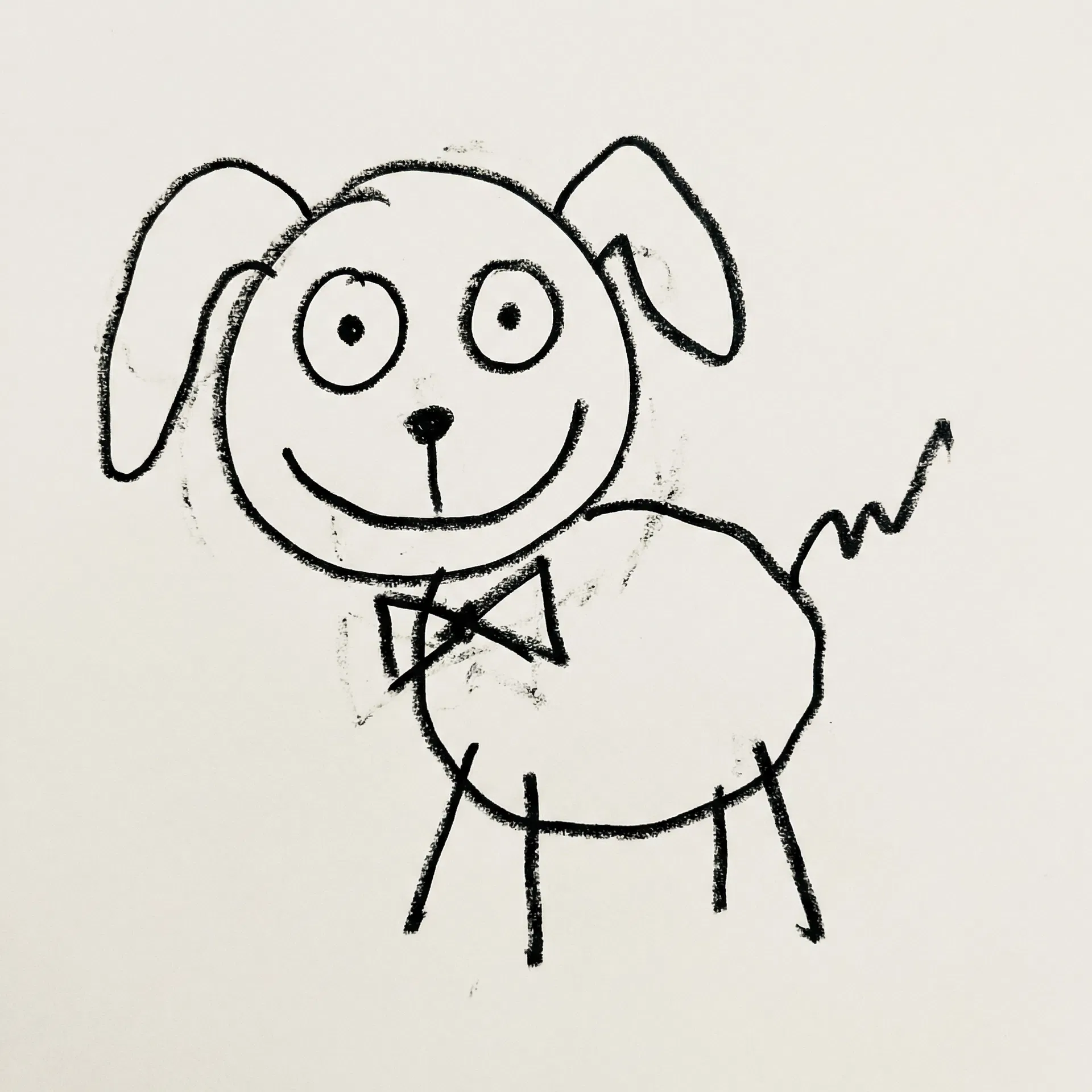 Friendly dog illustration