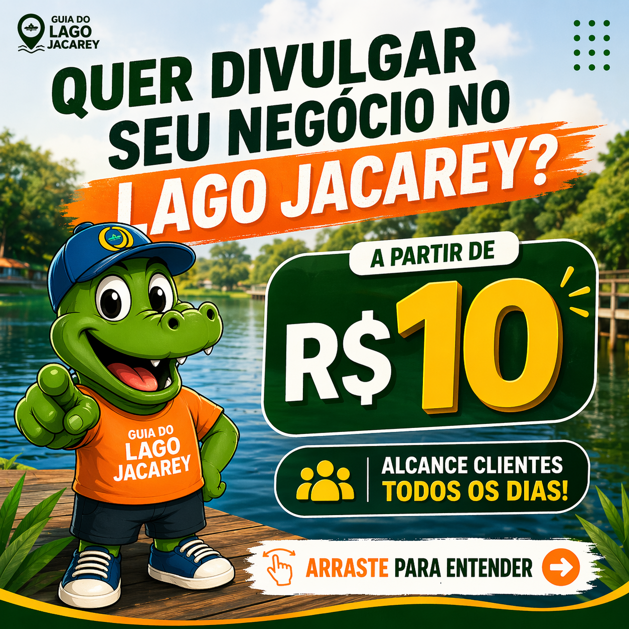 Divulgação do seu negócio no @lagojacareyordinario