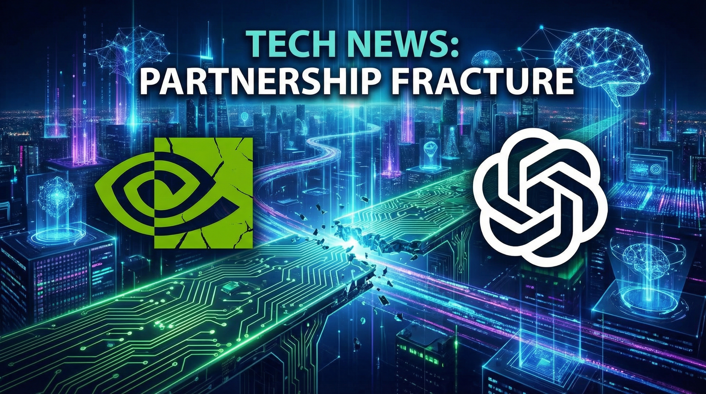 엔비디아, 오픈AI 145조 투자 계획 보류: AI 거대 기업 간의 미묘한 균열