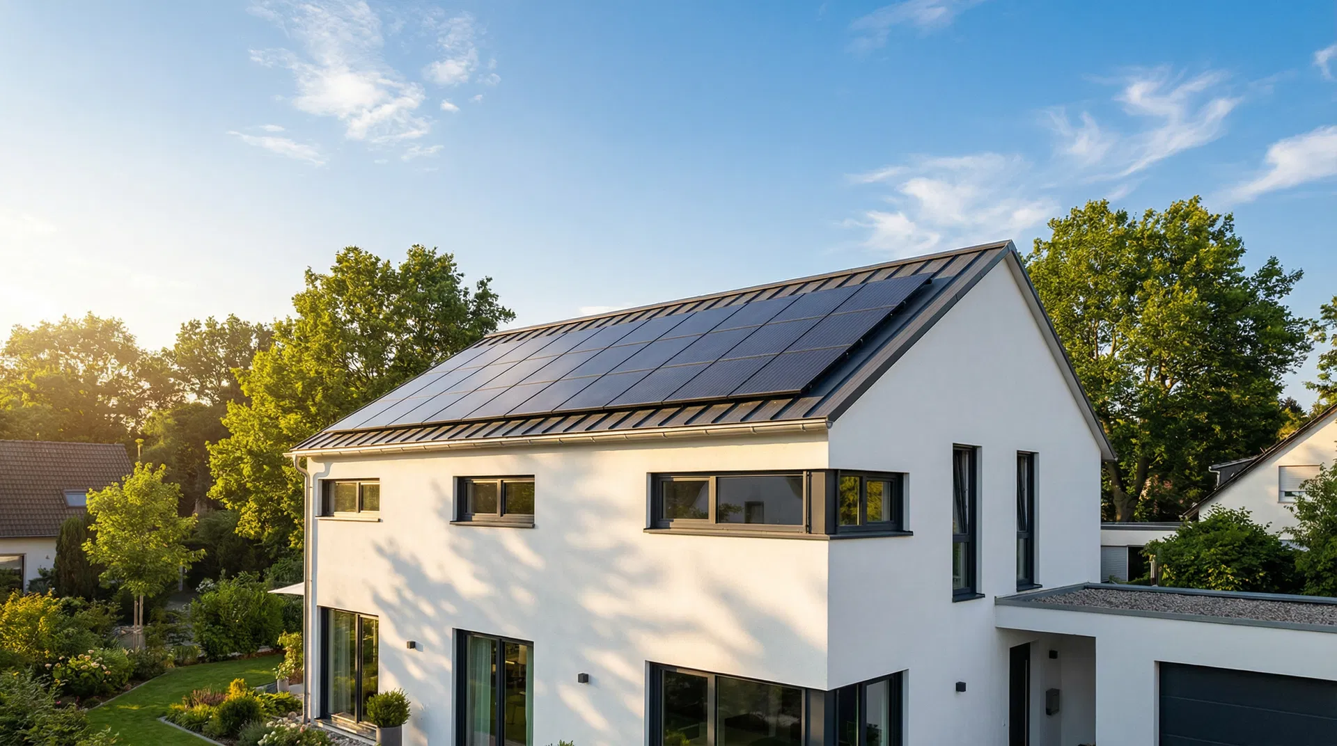 โซลาร์เซลล์บนหลังคาบ้าน