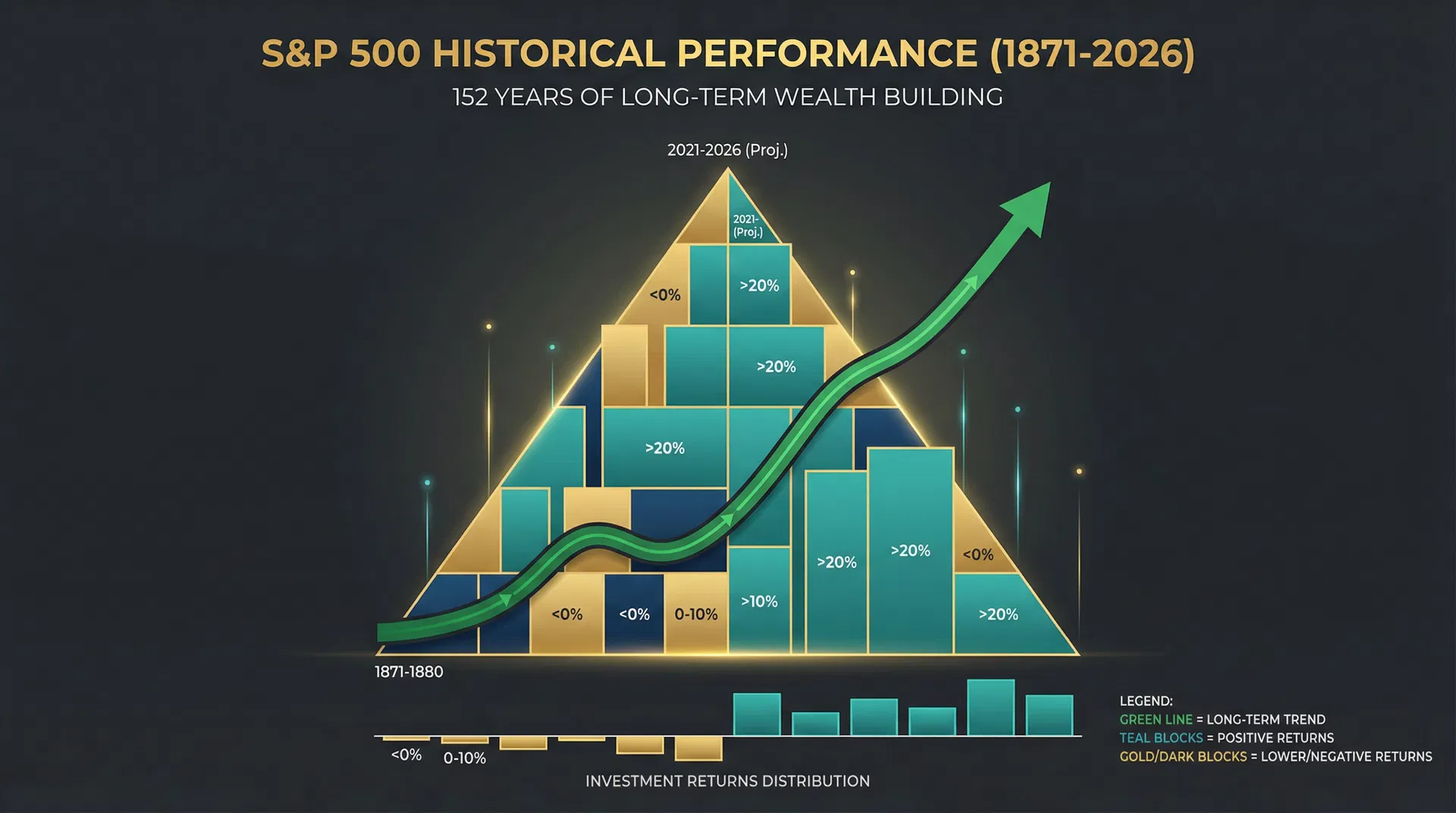 152 Anni di S&P 500: La Piramide dei Rendimenti che Ogni Investitore Dovrebbe Conoscere