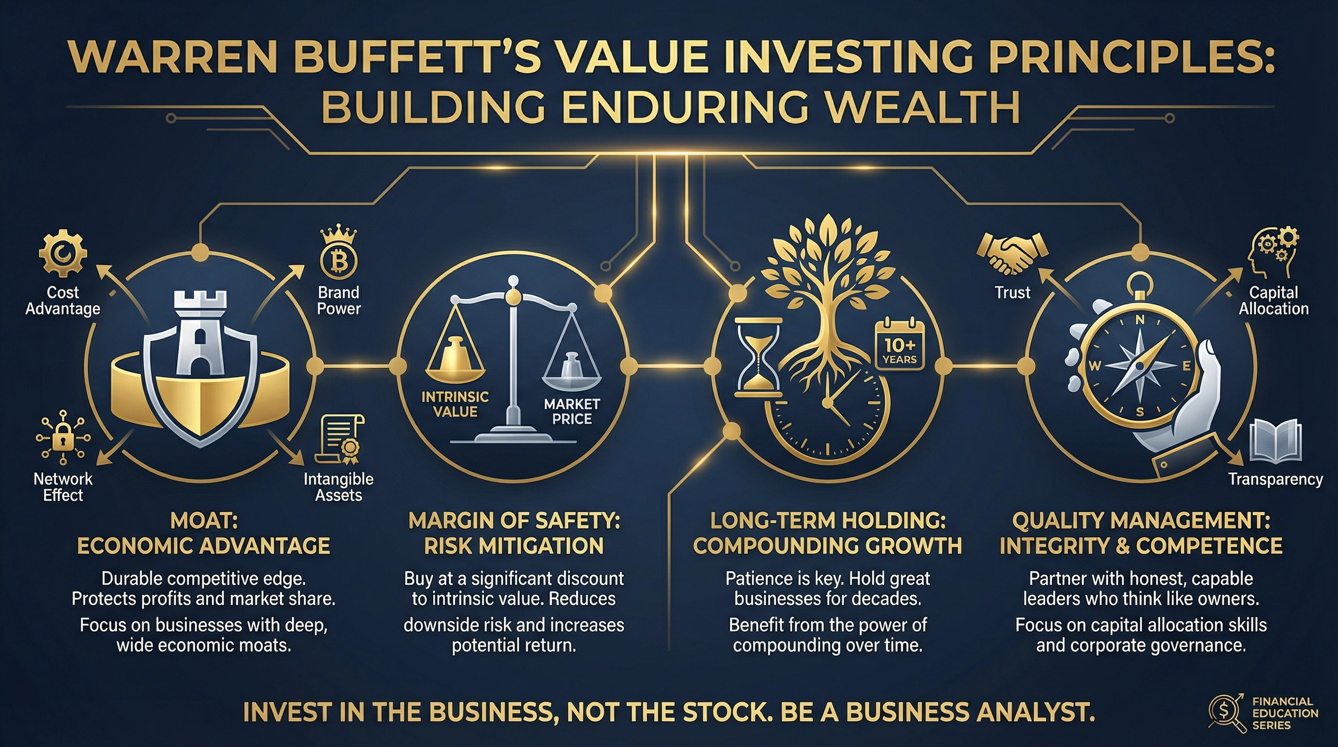 Warren Buffett Value Investing Infographic