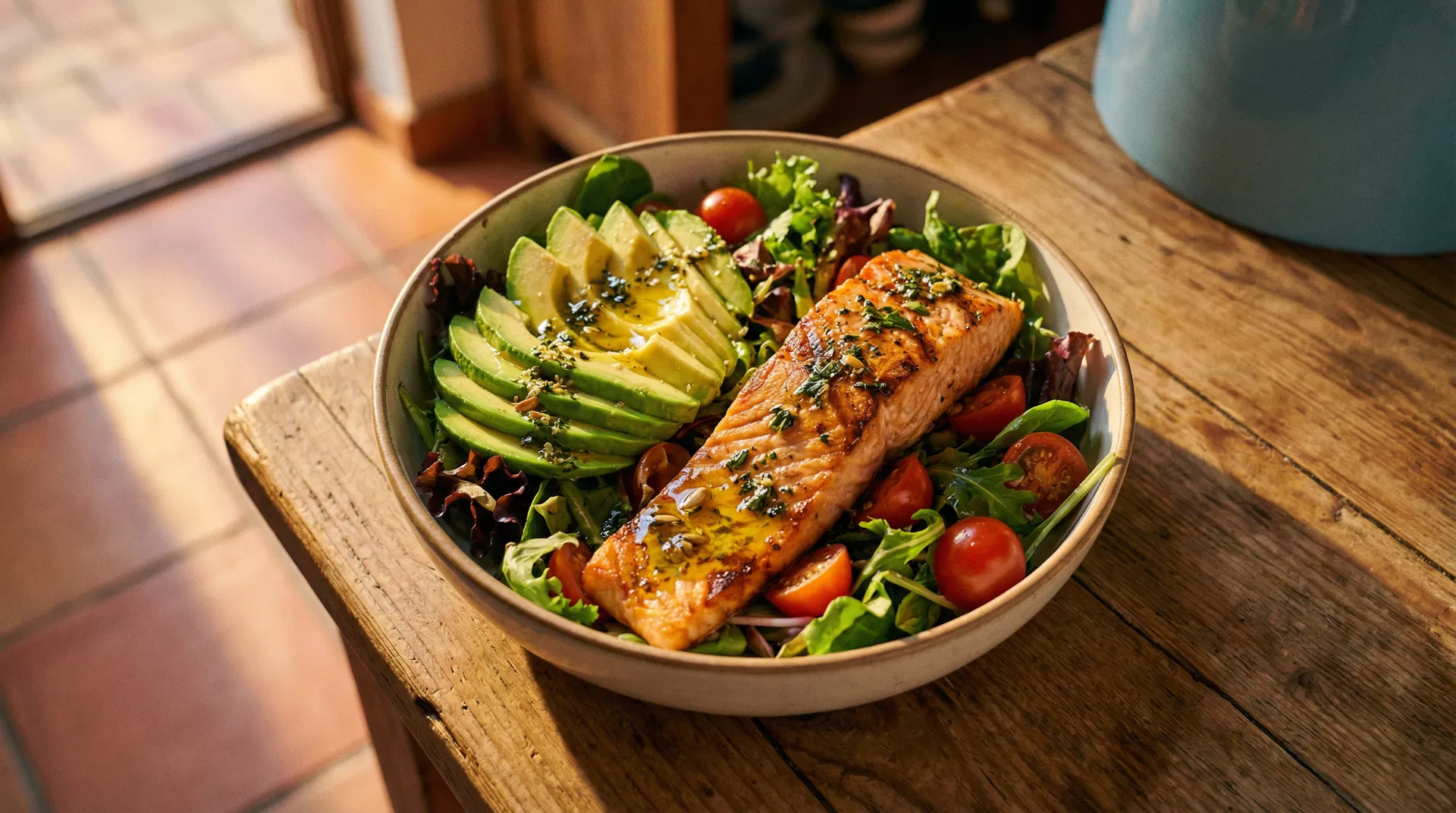 Delicious keto meal bowl