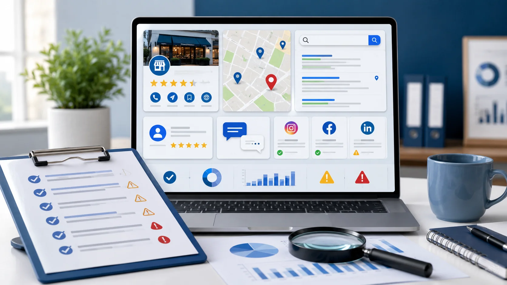 Auditoría de presencia digital para PYMEs: checklist para detectar errores antes de invertir