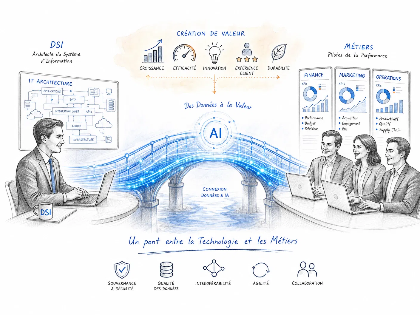 Intelligence DSI au service des métiers — création de valeur