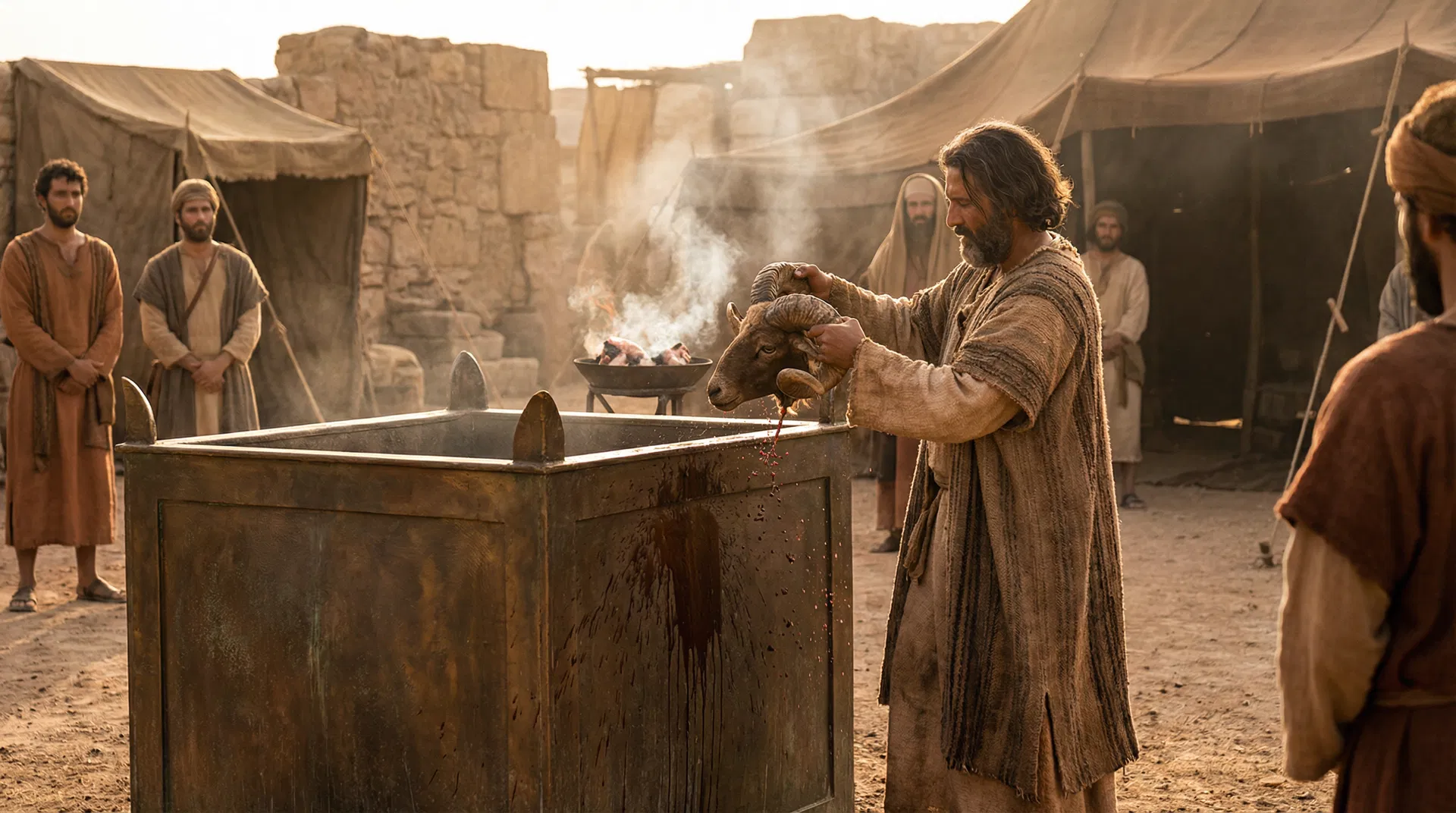 The Guilt Offering — Blood Thrown Against the Altar