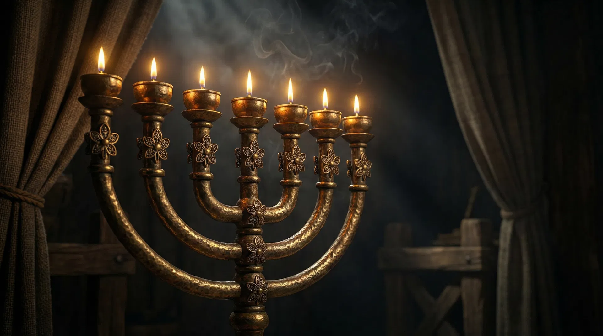 The Golden Menorah — Seven-Branched Lampstand