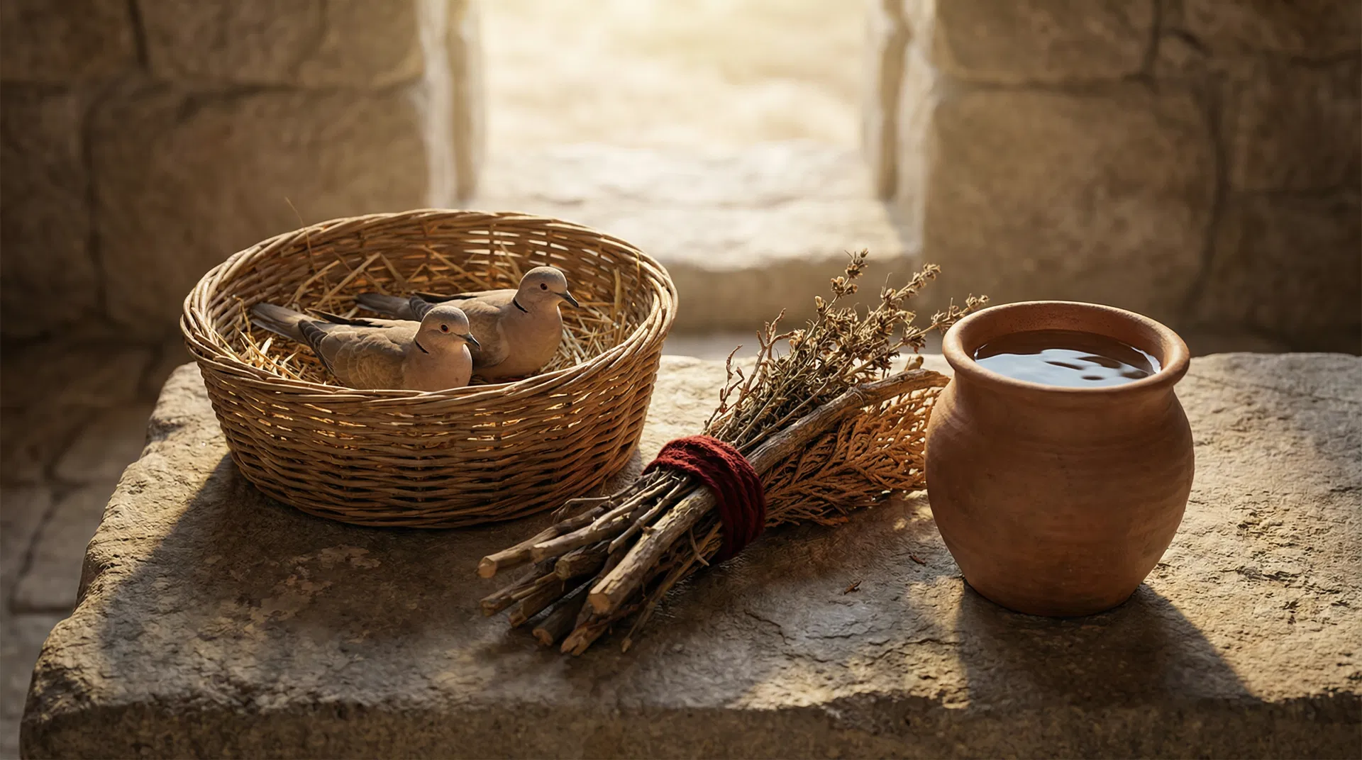 Two Birds, Cedarwood, Hyssop, and Scarlet — Leviticus 14