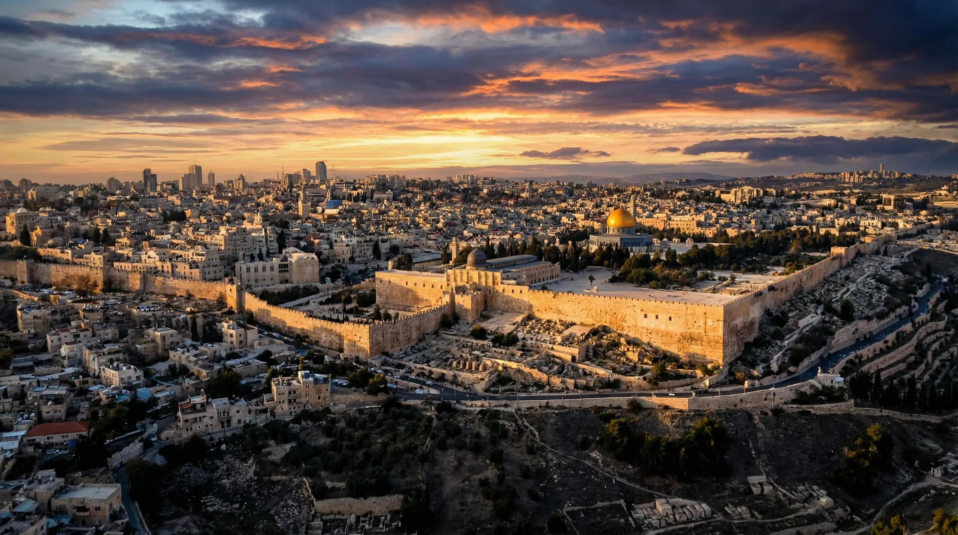 Jerusalem at Sunset — The Holy City