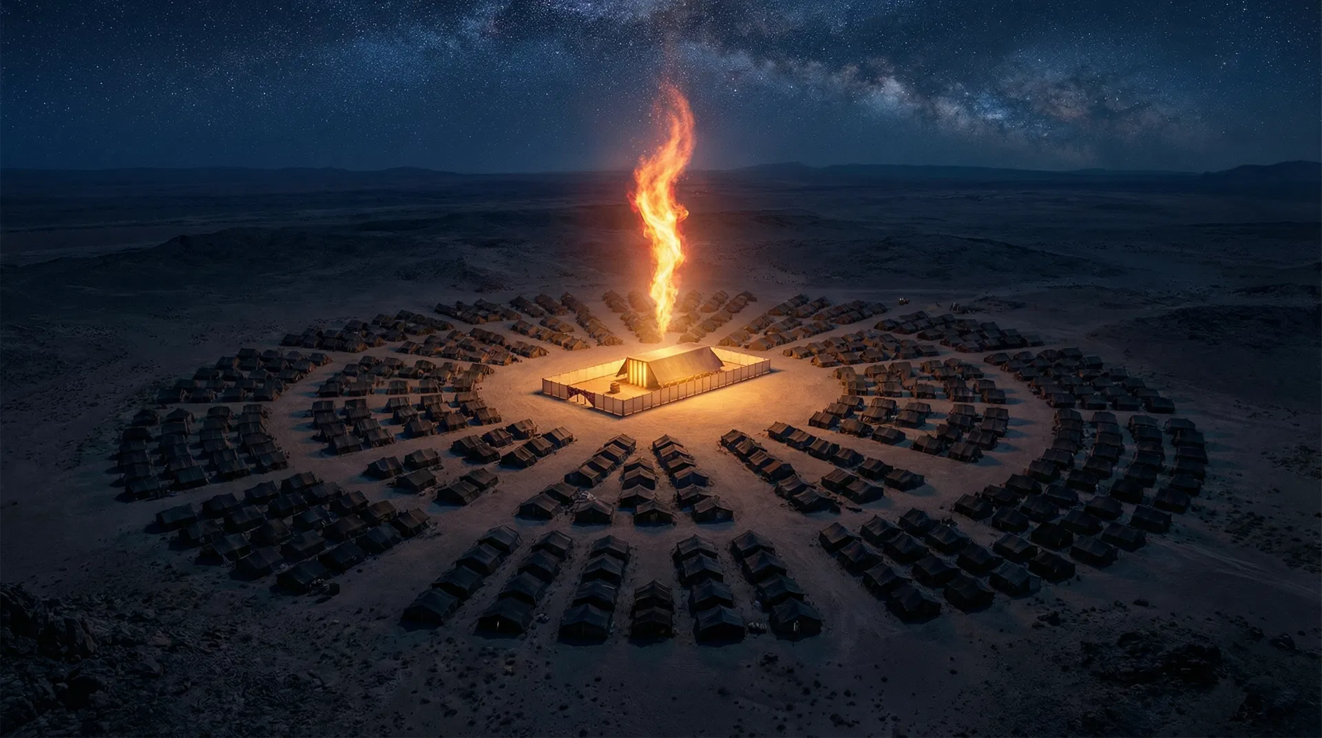 The Israelite Camp at Night