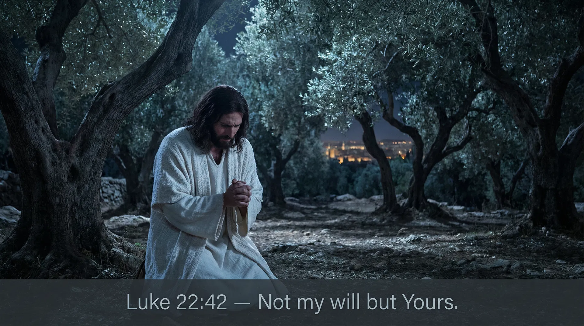 Yeshua in Gethsemane