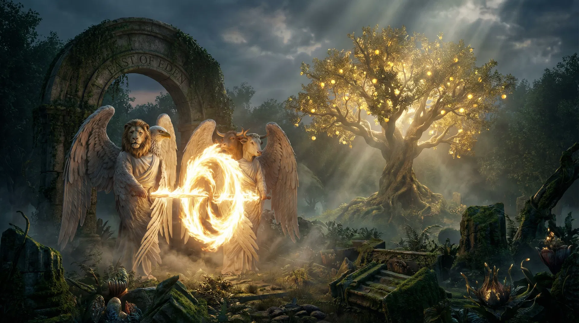 Cherubim Guarding the Tree of Life