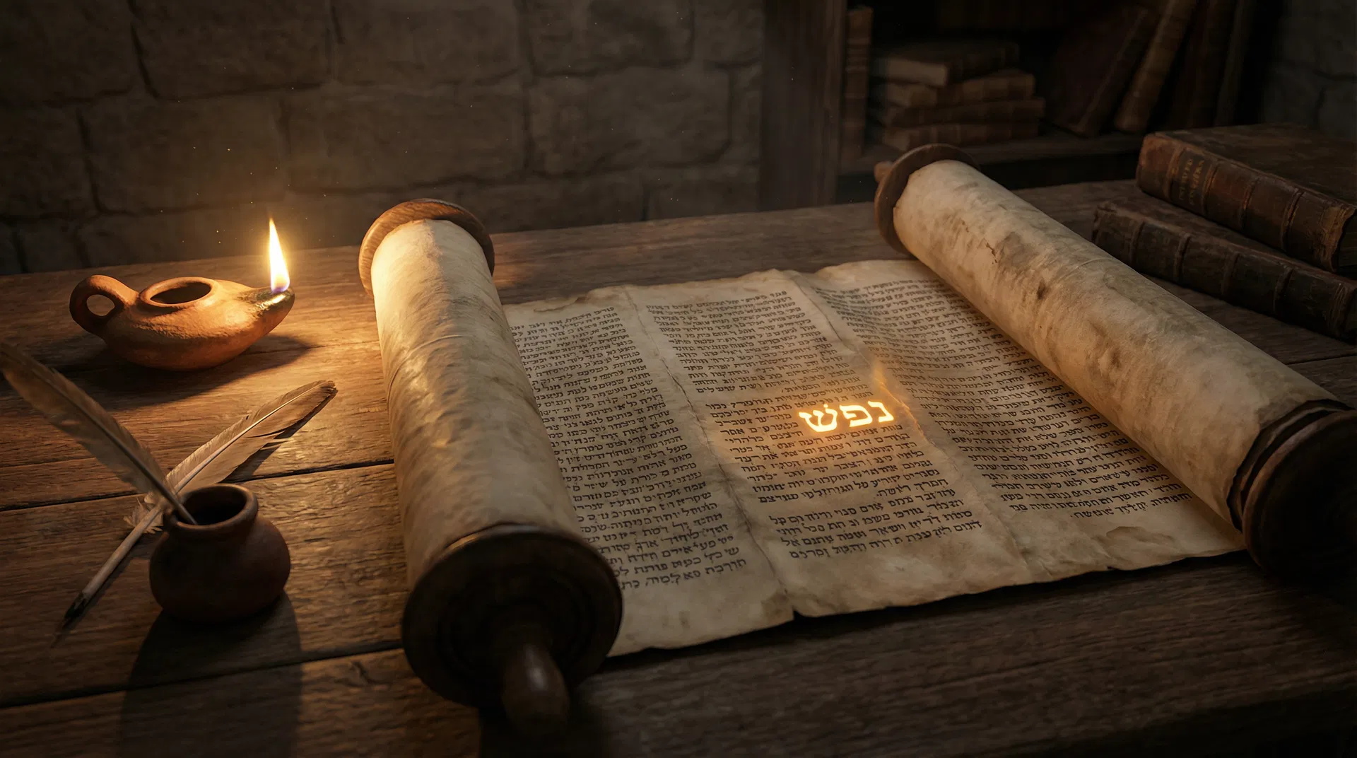 The Torah Scroll — Nephesh in Hebrew