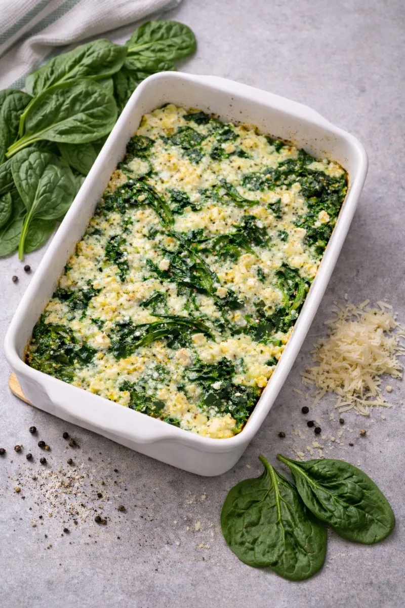 körniger-Spinat-Auflauf - Proteinreiches Rezept | Magenkompass