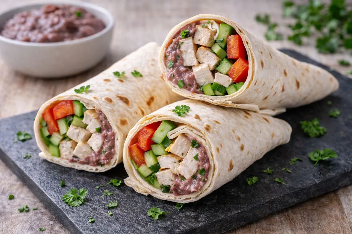 Protein-Wrap mit Hähnchen und Kidneybohnen-Mousse - Proteinreiches Rezept | Magenkompass