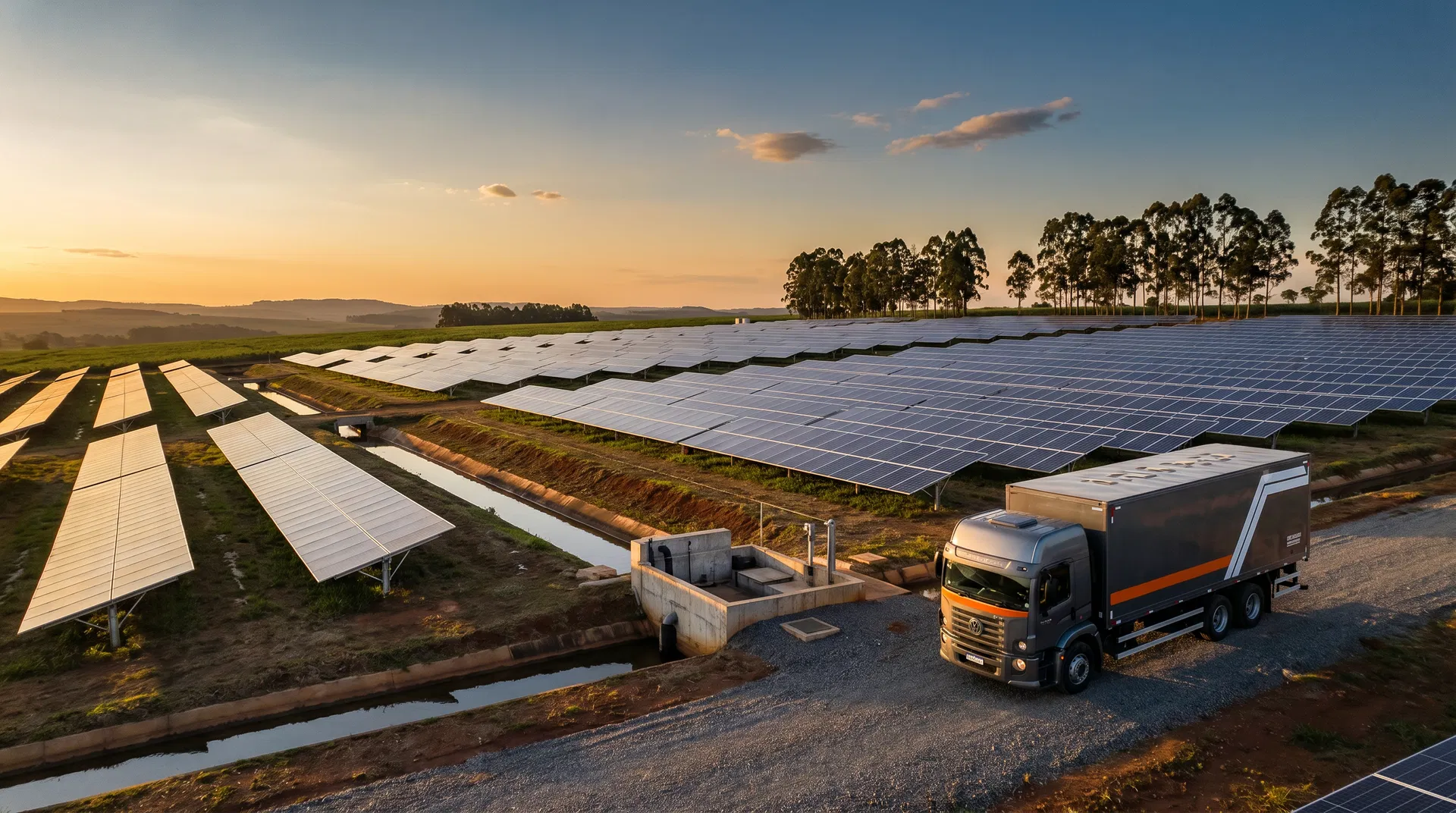Operação de energia solar com integração ao agronegócio