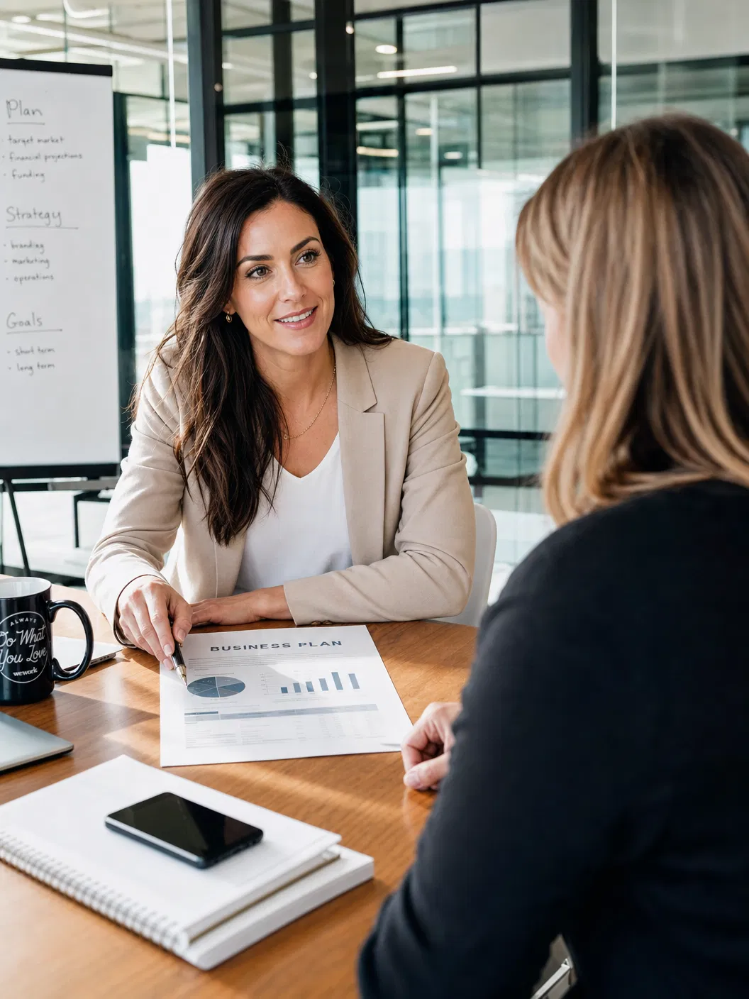 Gemeinsam mit einem Experten den Businessplan im AVGS-Coaching erstellen