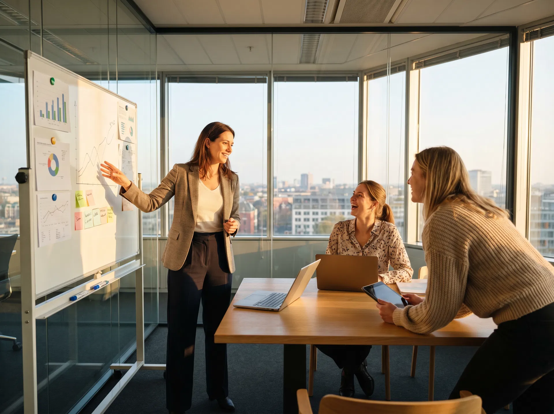Gründerinnen im Netzwerk-Meeting