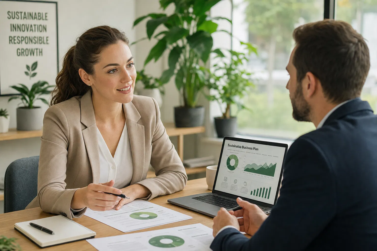 Nachhaltiges Unternehmen gründen: Gründerin plant ihr Green Business und die passende Rechtsform