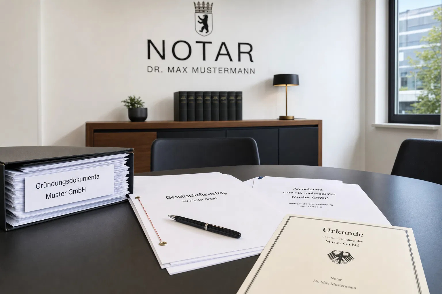 GmbH-Gründungsdokumente beim Notar – Rechtsform für SaaS-Startup
