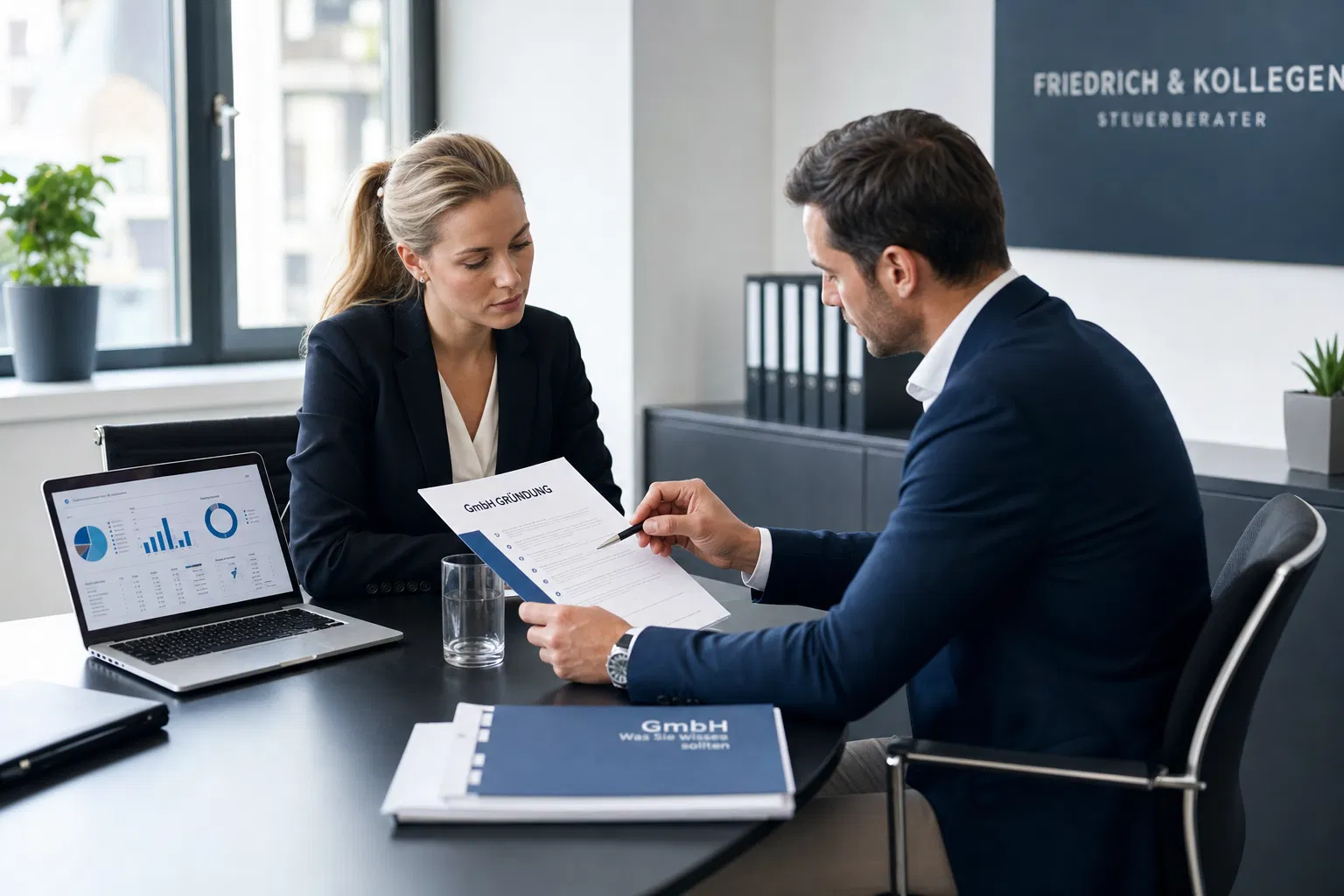 Beratungsgespräch zur GmbH-Gründung einer Social Media Agentur – Rechtsform wählen