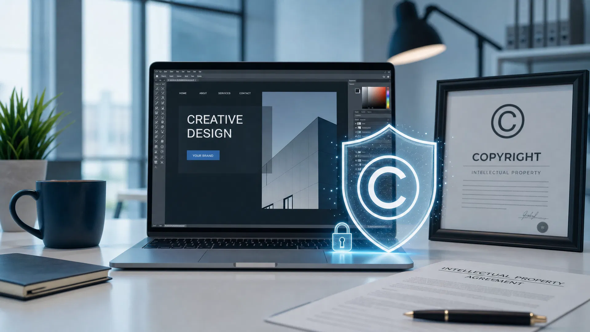 Urheberrecht und Nutzungsrechte im Webdesign: Copyright-Schutz für kreative Designs