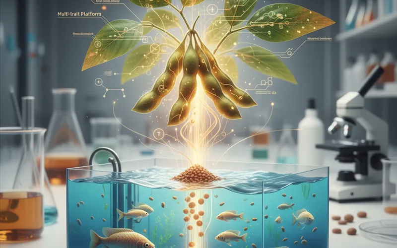 Revolution in Aquaculture Feed: Multi-Trait Soybean Platform Unlocked by Pathway Engineering