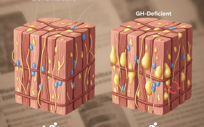 Wachstumshormonmangel bremst die Erholung der Muskeln: Warum die Fettreserven nicht nachkommen