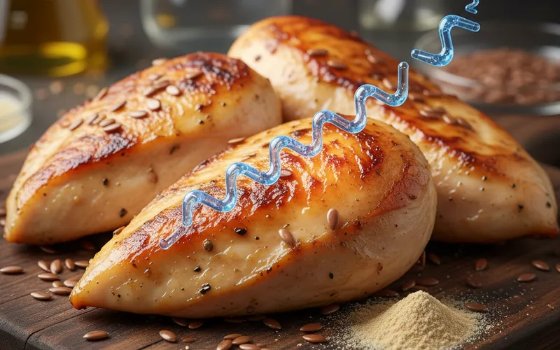 Omega-3-angereichertes Hähnchenfleisch durch innovative Fütterung: Eine kritische Analyse der Studie zu Flachs-Puls-Mischungen