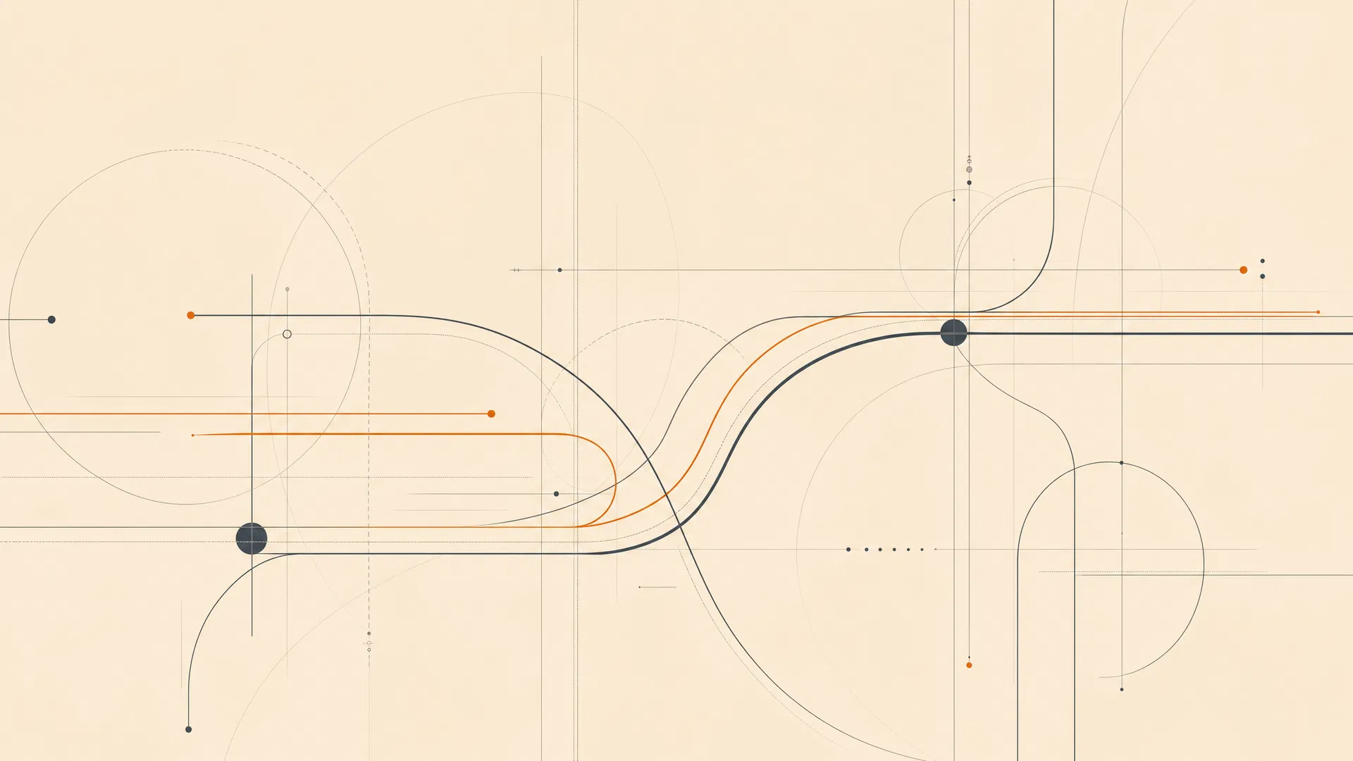 Abstract visual representing AI strategy and collaborative systems