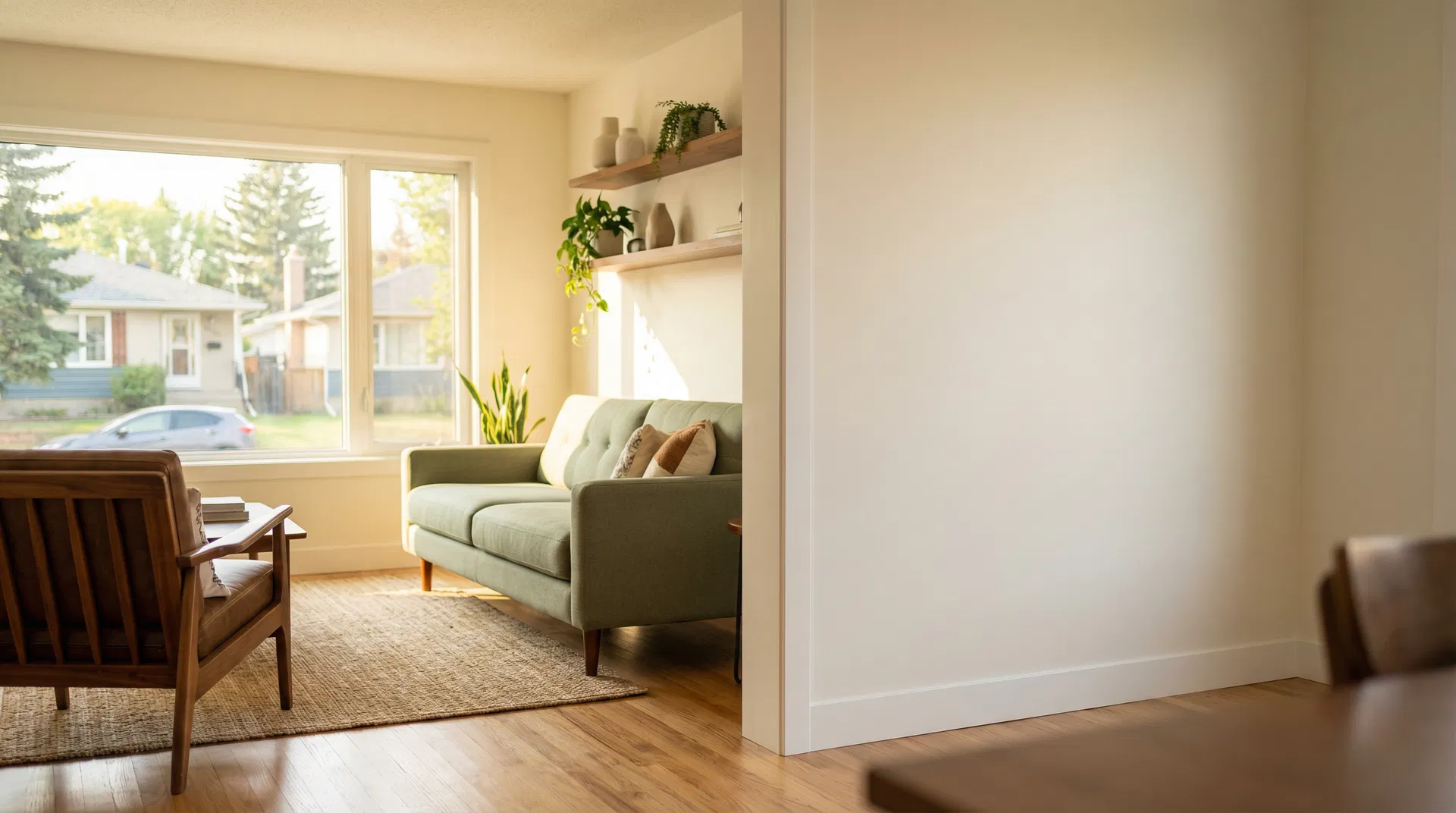 Beautifully painted Edmonton living room