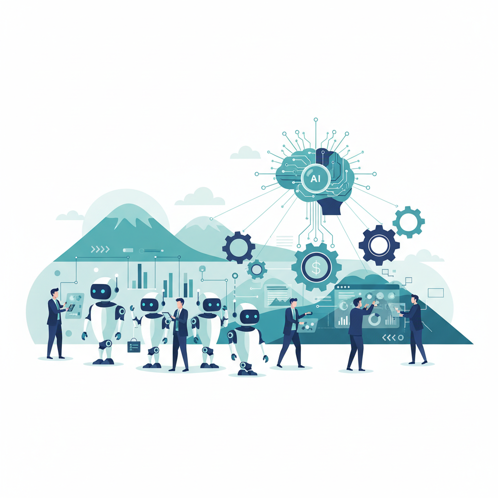 Professional business  showing AI automation in Northwest Arkansas