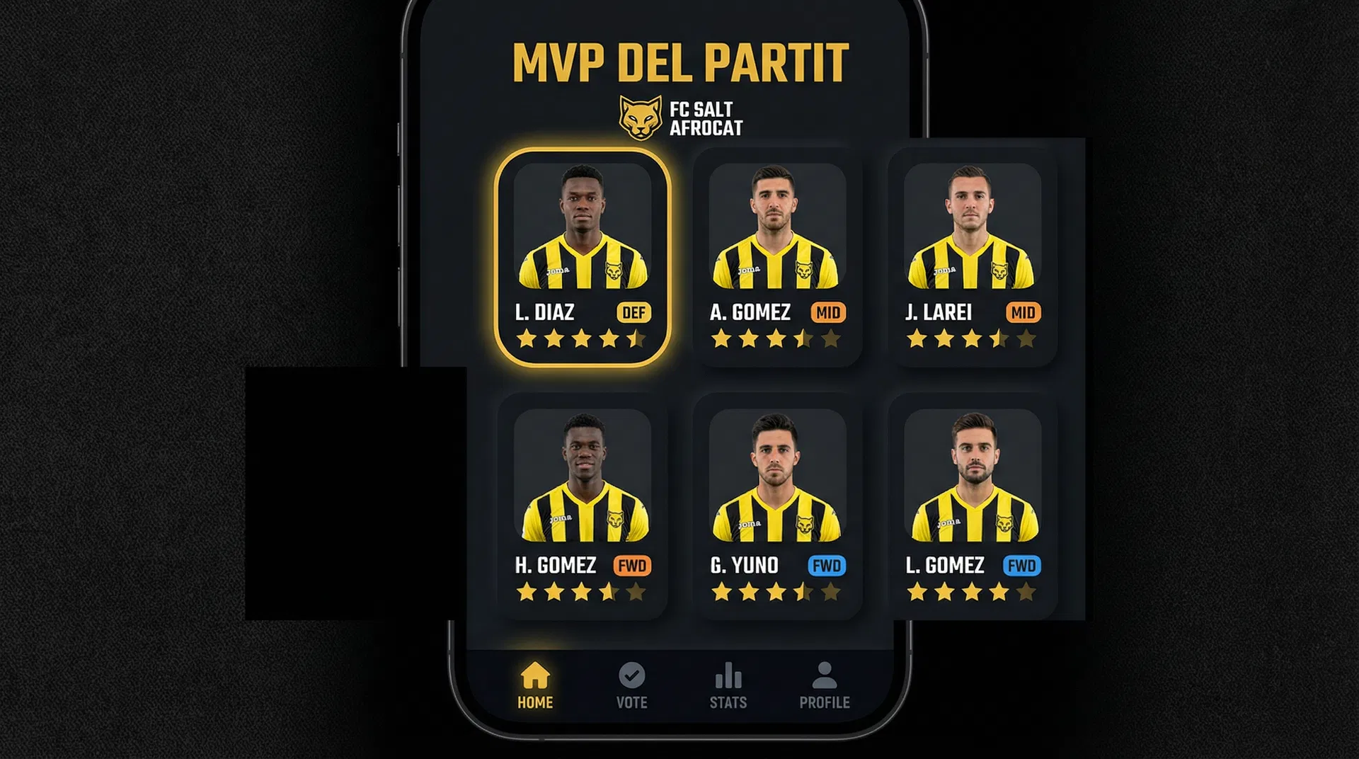 Nou sistema de votació MVP del Partit