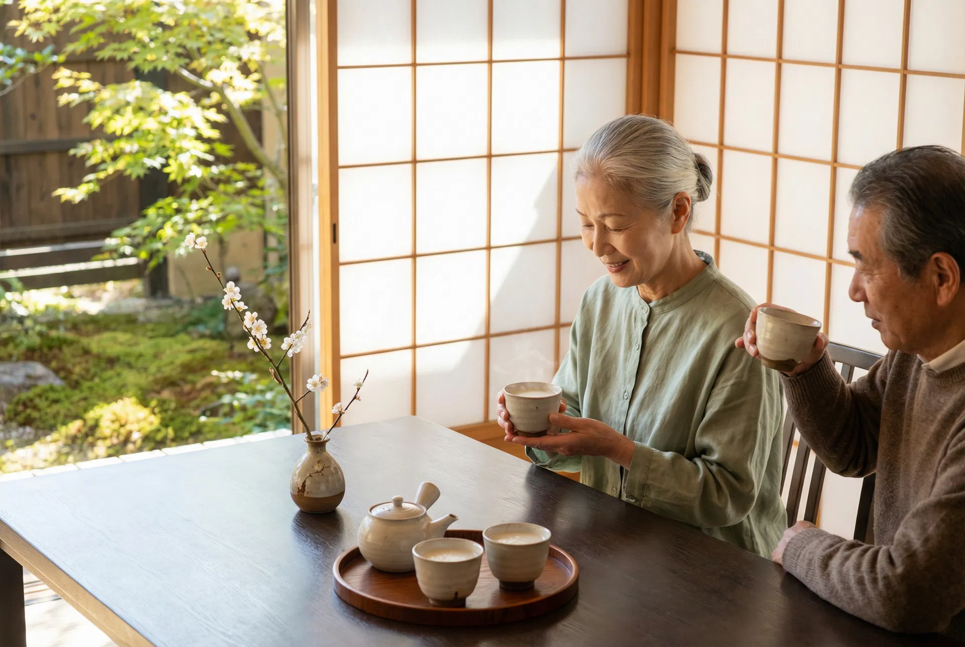熟齡保健·日常滋養 — 銀髮夫妻享用甘酒