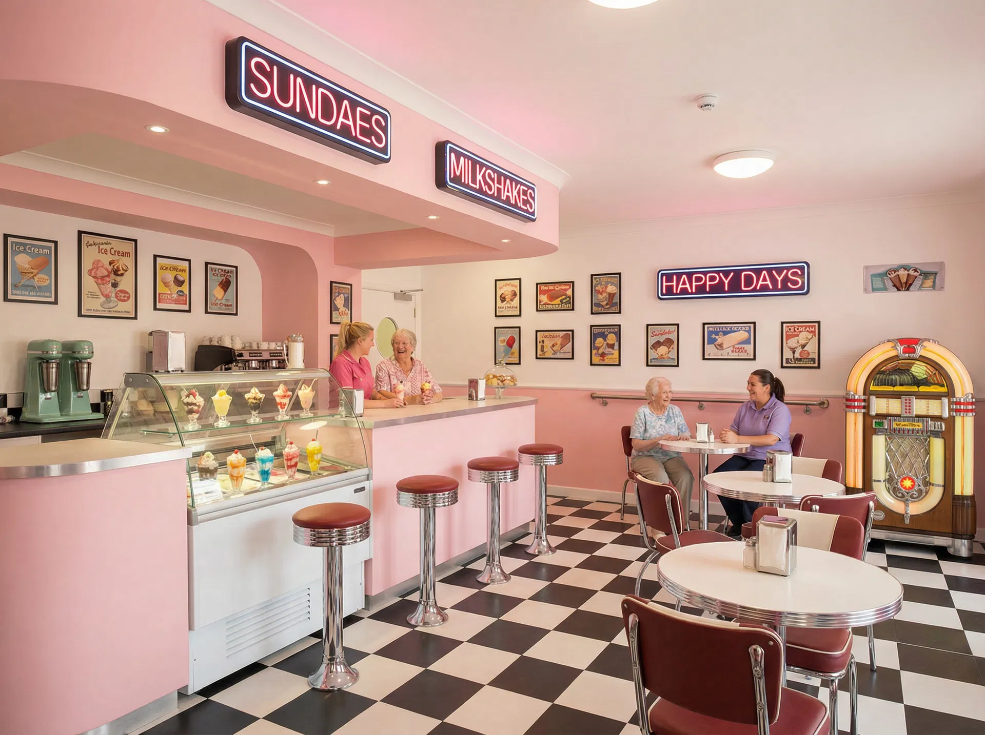 Vintage Ice Cream Parlour