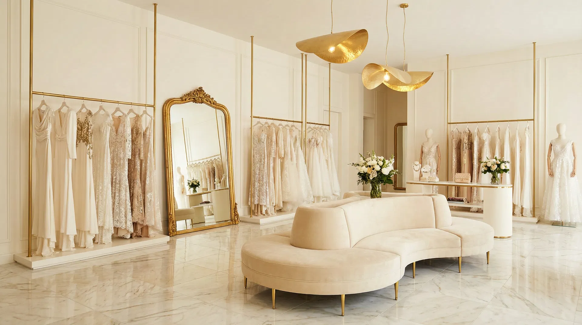 Inside Marieta's Formal Wear boutique