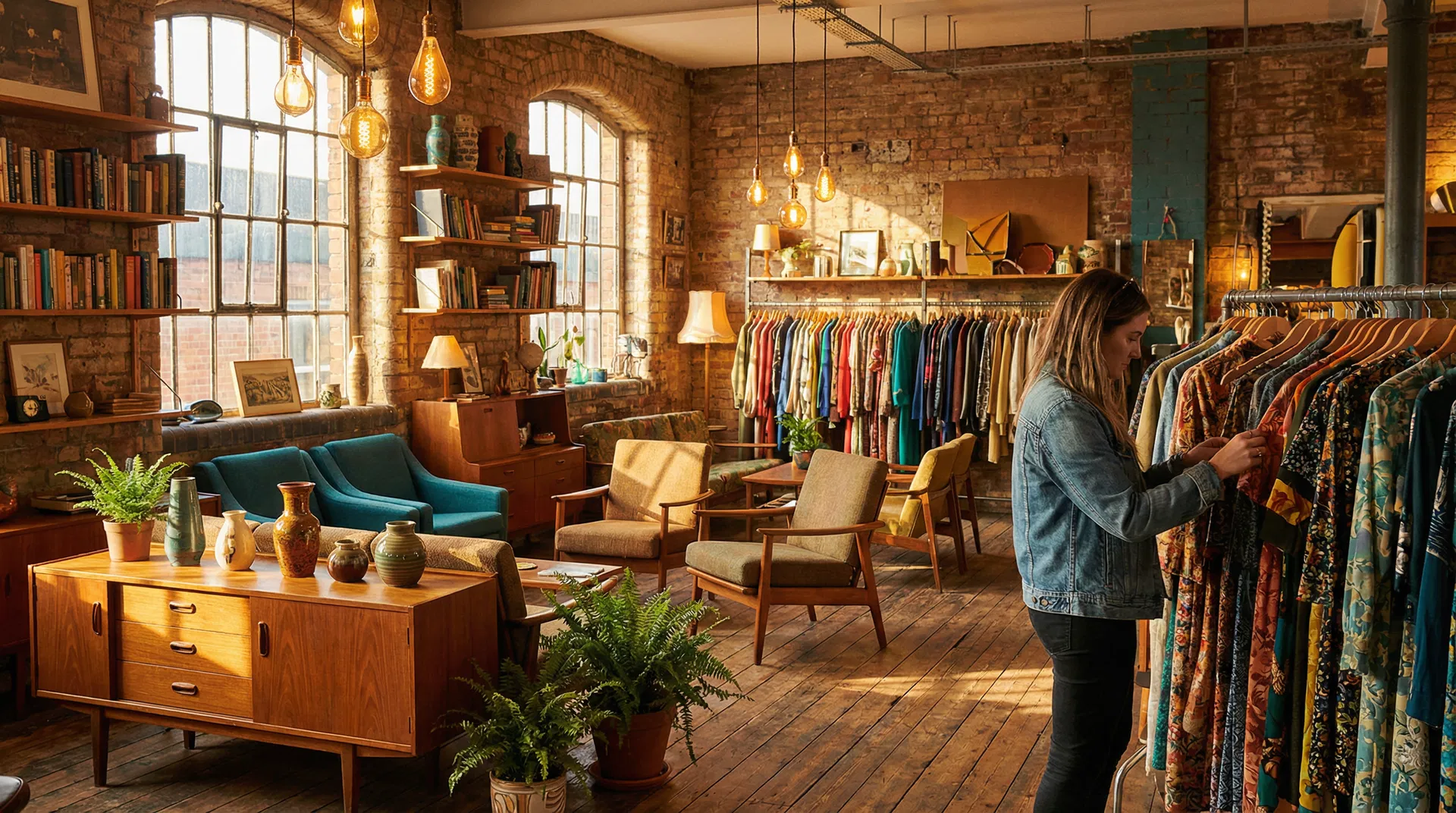 Thrift store interior