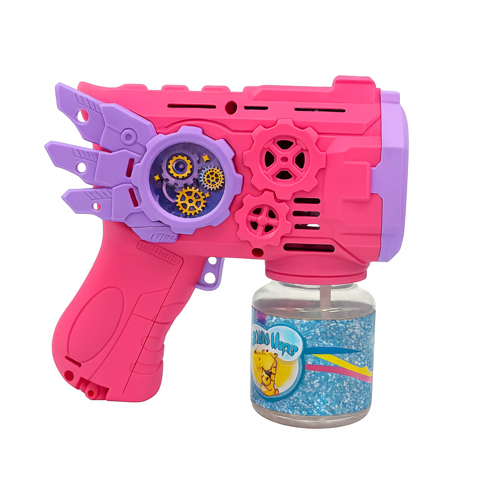 Pistola de Bolhas Infantil Bubble Gun com Líquido – Brinquedo Divertido - Foto 3