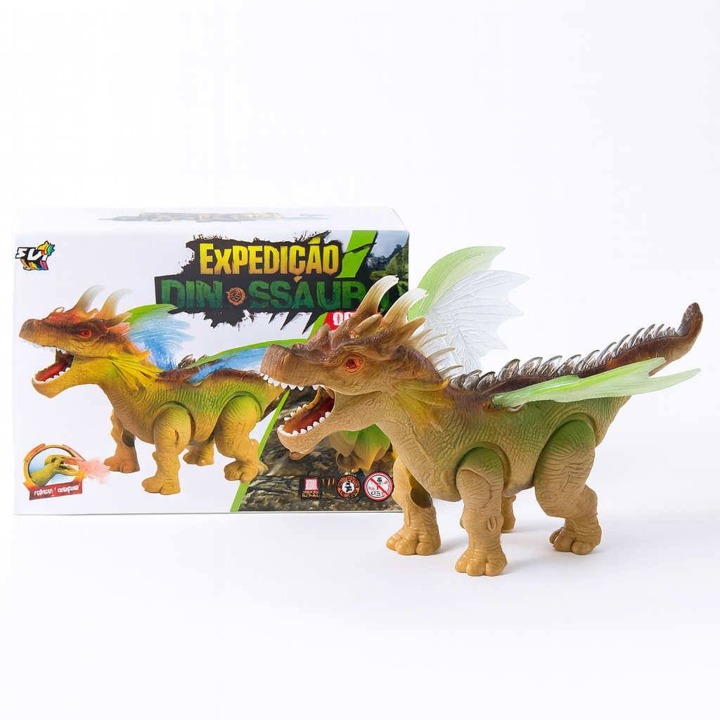 Dinossauro Dragão Brinquedo com Asas Articuladas – Infantil - Foto 5