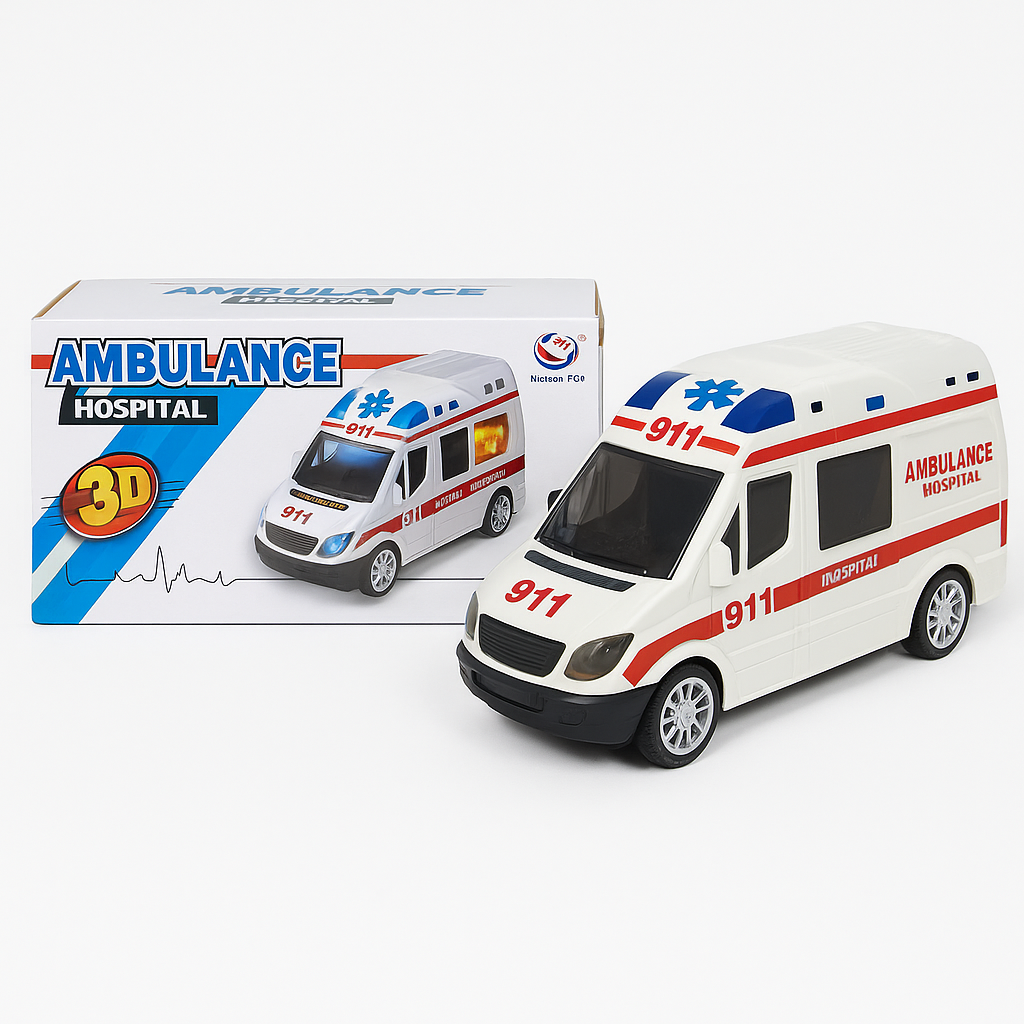 Ambulância Hospital Infantil com Luz e Som – Brinquedo Educativo - Foto 5