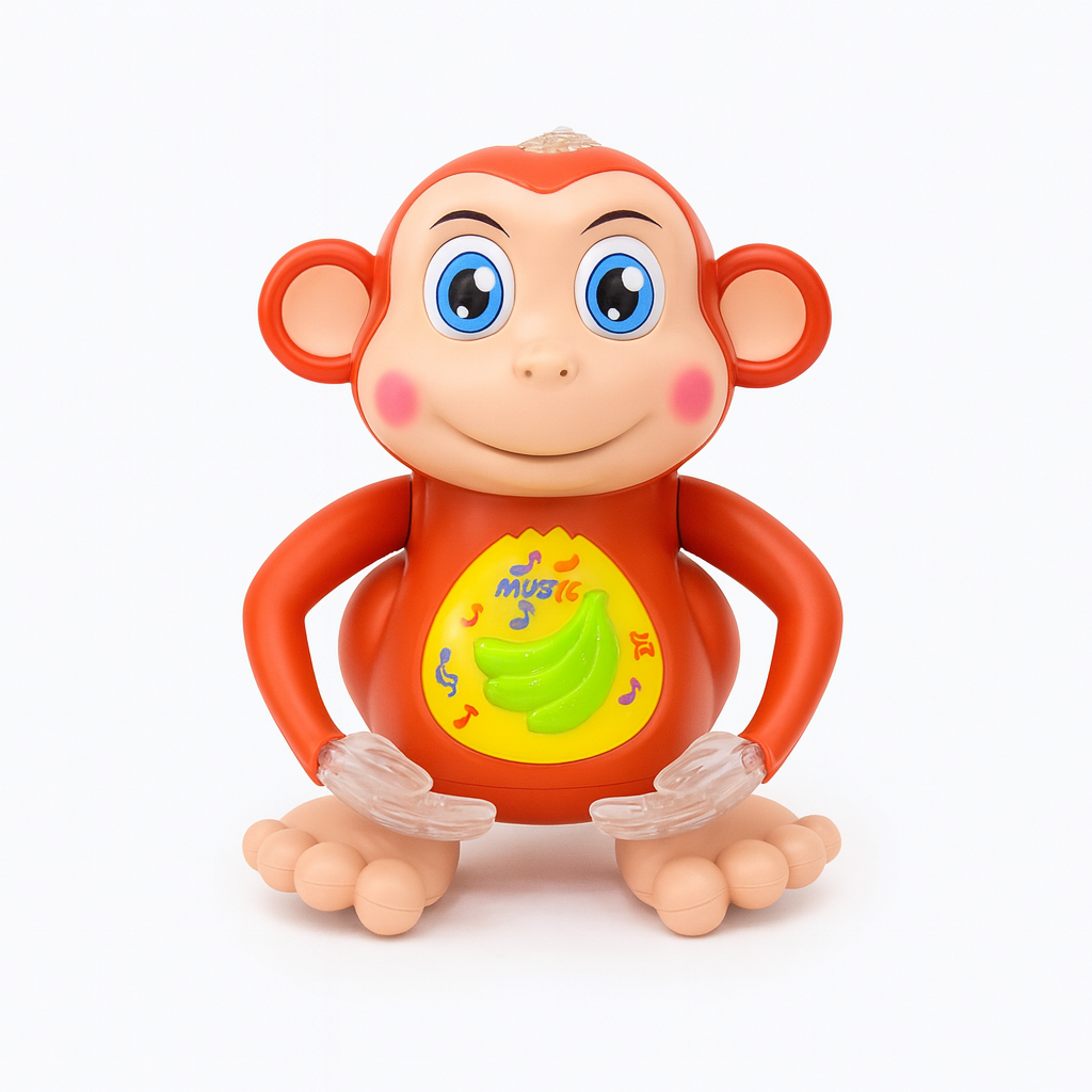 Macaco Dançarino Musical Infantil com Luz – Brinquedo Interativo